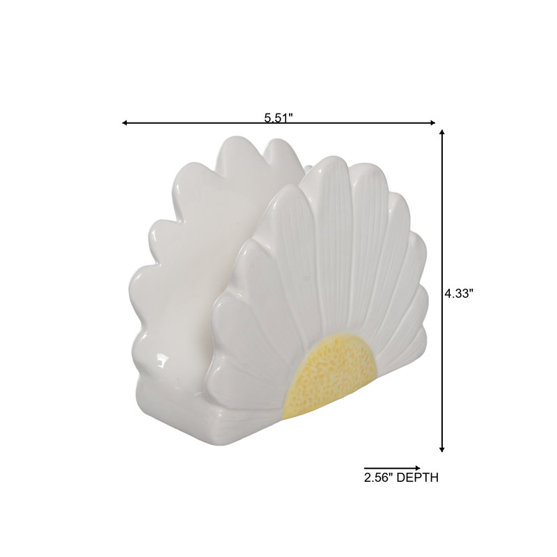 Dolomite Daisy Napkin Holder