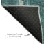 Tapis bleu sarcelle de qualité supérieure lavable à la machine Cerrito AMF524-103957765