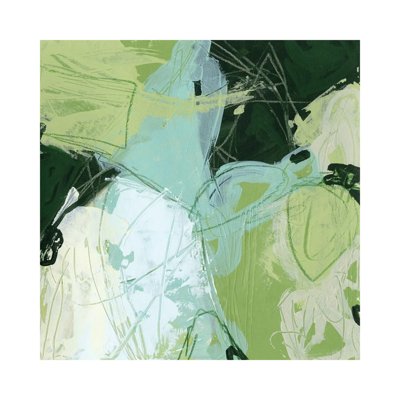 Verdant Vortex II 1 Piece Wrapped Canvas Painting, 30.48cm H x 30.48cm W x 1.91cm D