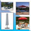 Housse de parasol d'extérieur imperméable et résistante au vent, housse de parasol de marché résistante au vent et aux rayons UV-86902907