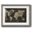 Safari - carte du monde - reproduction encadrée rustique avec tableau mat-1457388208-1457388218