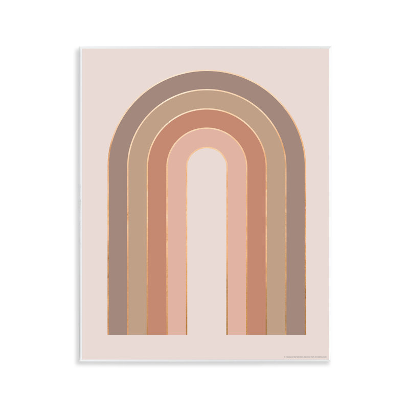 Art mural "Peachy Boho Rainbow" par Reinders