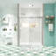 Porte de douche en verre, porte coulissante, avec verre trempé de 5/16 po 6074-113931011