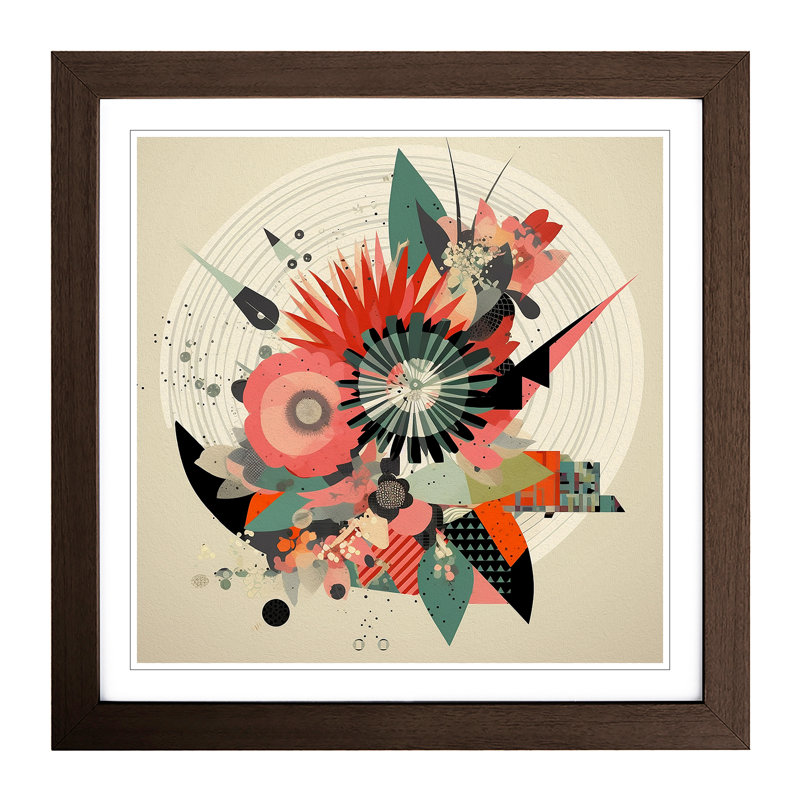Single Picture Frame Print on Wood, Walnut