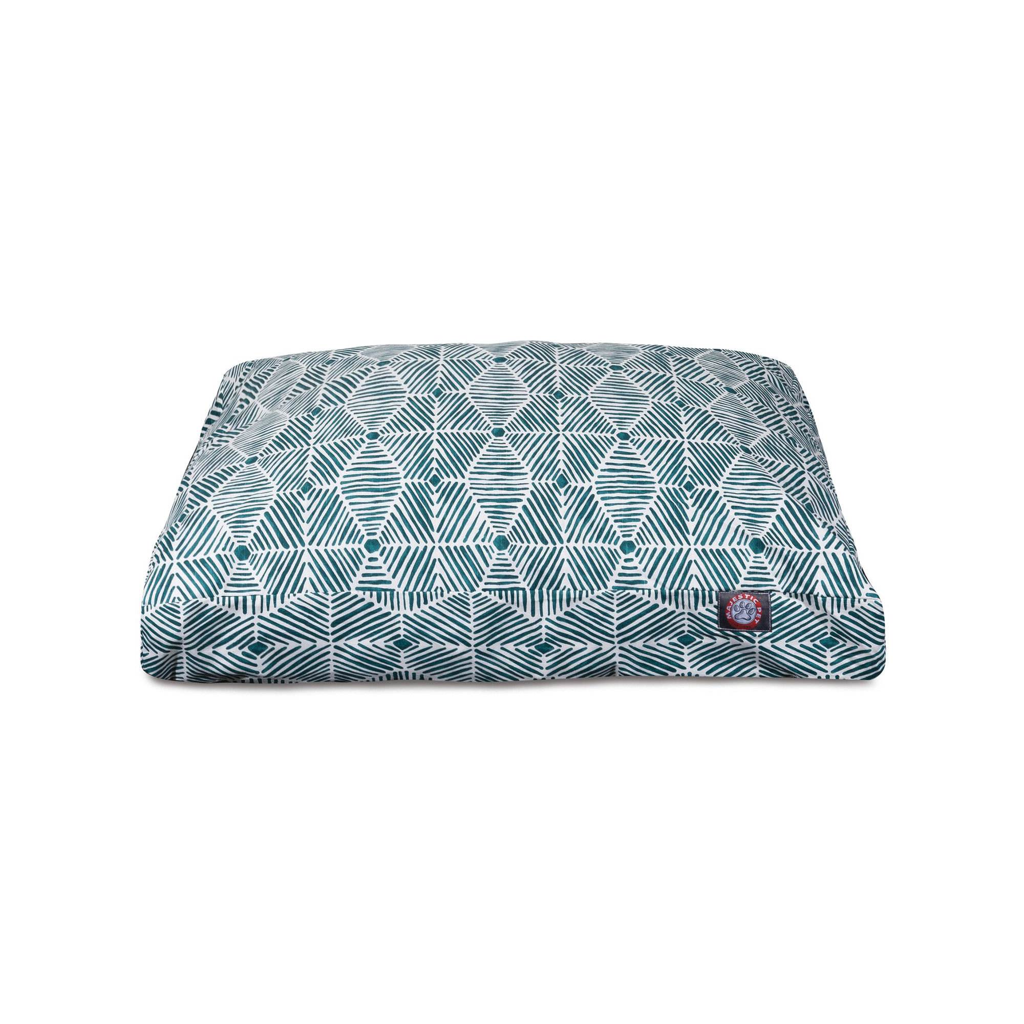Charlie Orthopedic Memory Foam Geometric Pillow, Emerald, Medium (29" W x 36" D x 5" H);