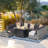 Ensemble de conversation modulaire en rotin avec coussins Sanjaya-87937548-88345265