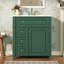 Meuble-lavabo de salle de bain avec lavabo en céramique, 30 po, armoire de rangement avec portes à fermeture en douceur et organisateur de porte-730038988