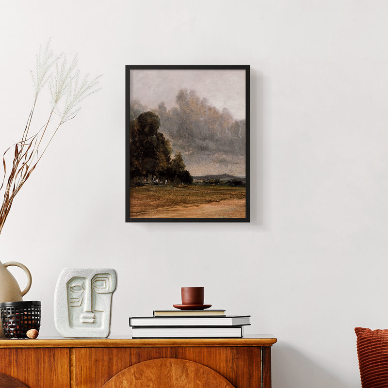 «Vintage Landscape CCLI» sur, Noir, H 10 po x l 8 po