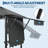 8x5 ft Grill Gazebo with Adjustable Dual Side Awnings, 2-Tier BBQ Canopy with 2 Shelves, Hooks, 4 LED Lights, Ceiling Hook, Steel Frame for Backyard-125768067