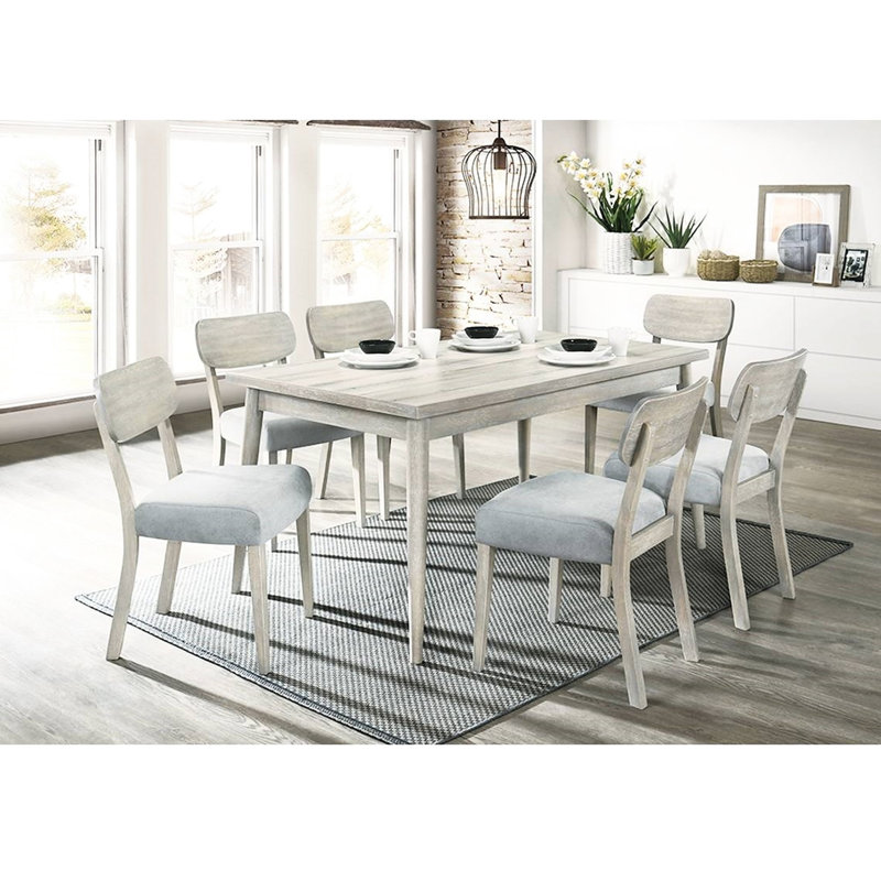 Chaises de salle à manger contemporaines 2 pièces, siège en bois d'hévéa massif avec coussin en tissu, chaises couleur grain de bois naturel, housse, base, design