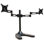 Dual Arm Freestanding Monitor Stand Height Adjustable 2 Screen Desk Mount