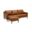 Canapé modulaire réversible en cuir véritable Daylen-1412767340