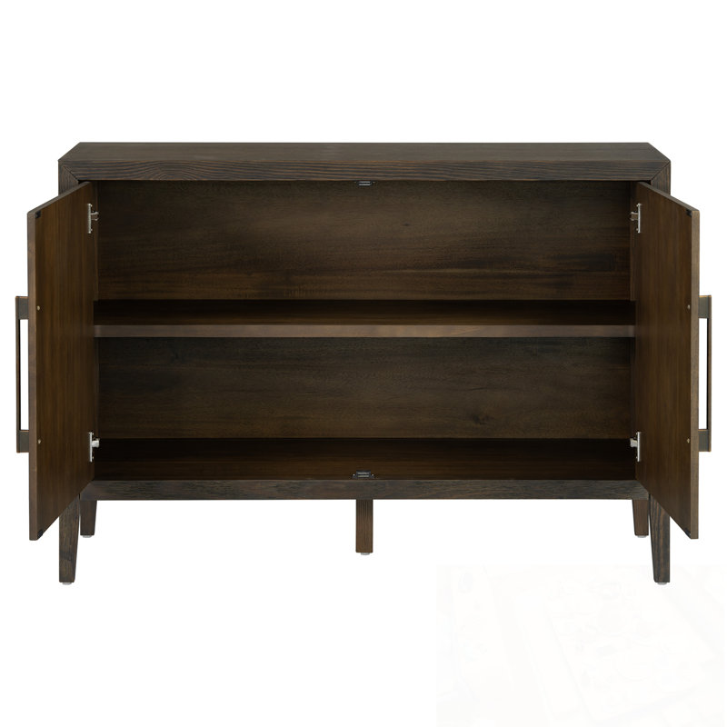 Hemel avec 2 portes et pieds réglables, Marron foncé