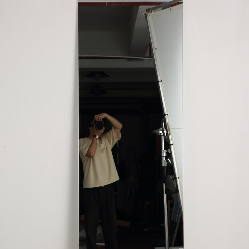 60"X 15" Inch Full Body Round Corner Mirror For Living Room Bedroom Cloakroom Wall Hanging With Hanging Hole High Quality 5Mm Silver Mirror  Explosion-Proof Glass
