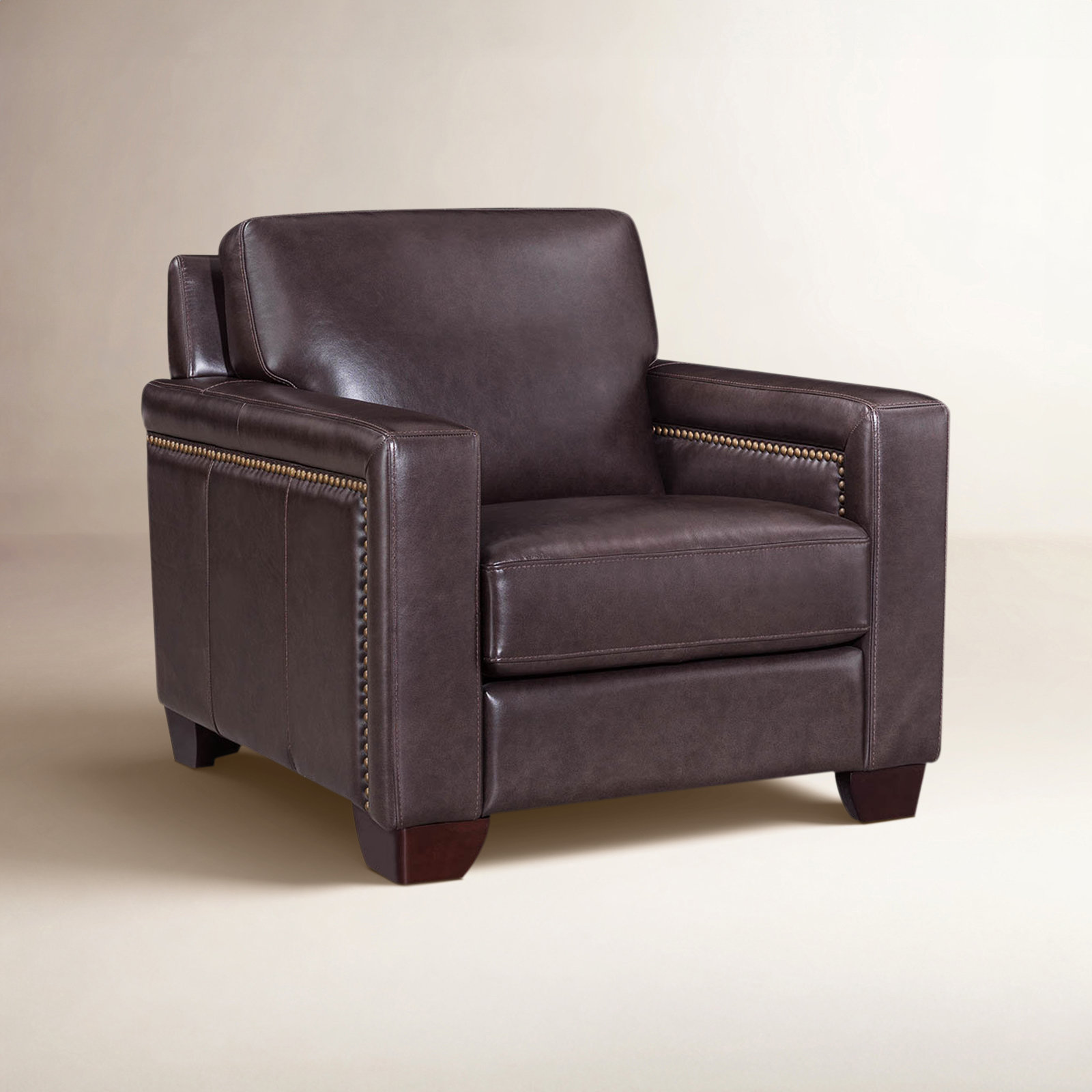 Tryston Genuine Leather Armchair