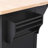 56.5'' Rolling Kitchen Island With Drop Leaf, Power Outlet, And Ample Storage, Embossed Vertical Stripe Design For Modern Kitchens And Dining Rooms-370528287