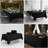 4 Pack Black Polyester Rectangle Table Cloth for 60 x 84 Inch