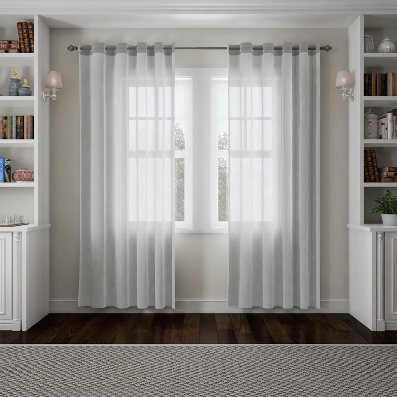 Tringle à rideaux 1 pouce Bowenfels, Gris, H 2,5 po x l 84 po x P 2,5 po