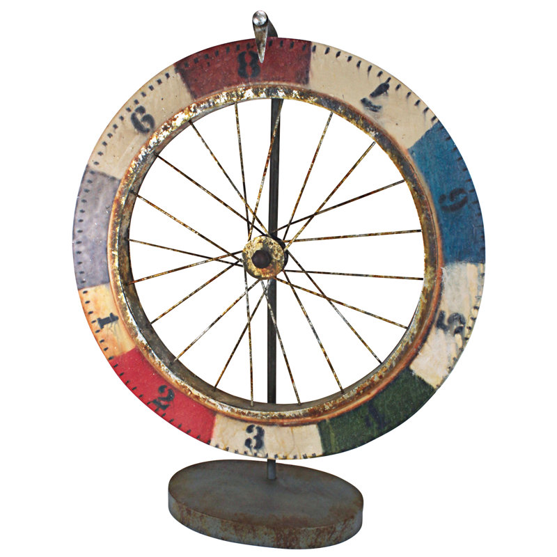 Sculpture en métal Carnival Game Wheel of Chance