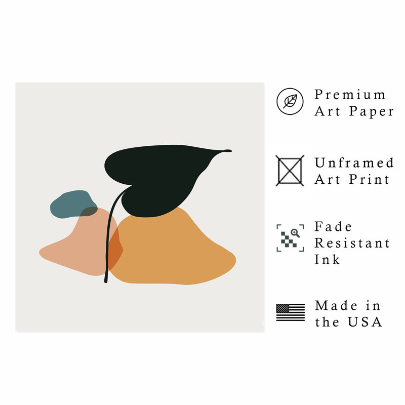 «Botanical Boho Plant II», reproduction d'art sans cadre, H 20 po x l 20 po