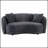 Lorraine Upholstered Curved Loveseat With Textural Diamond Tufting And Elegant Gold Trim, Perfect For Glamorous Living Rooms