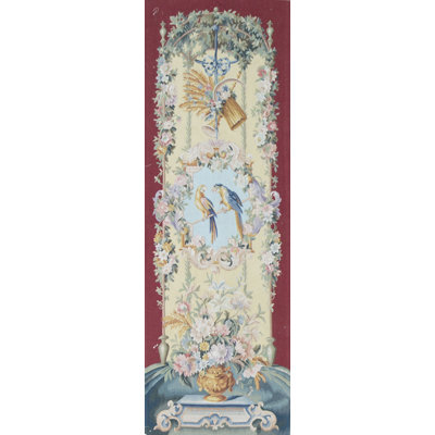 Hand-Knotted High-Quality Yellow and Red Runner