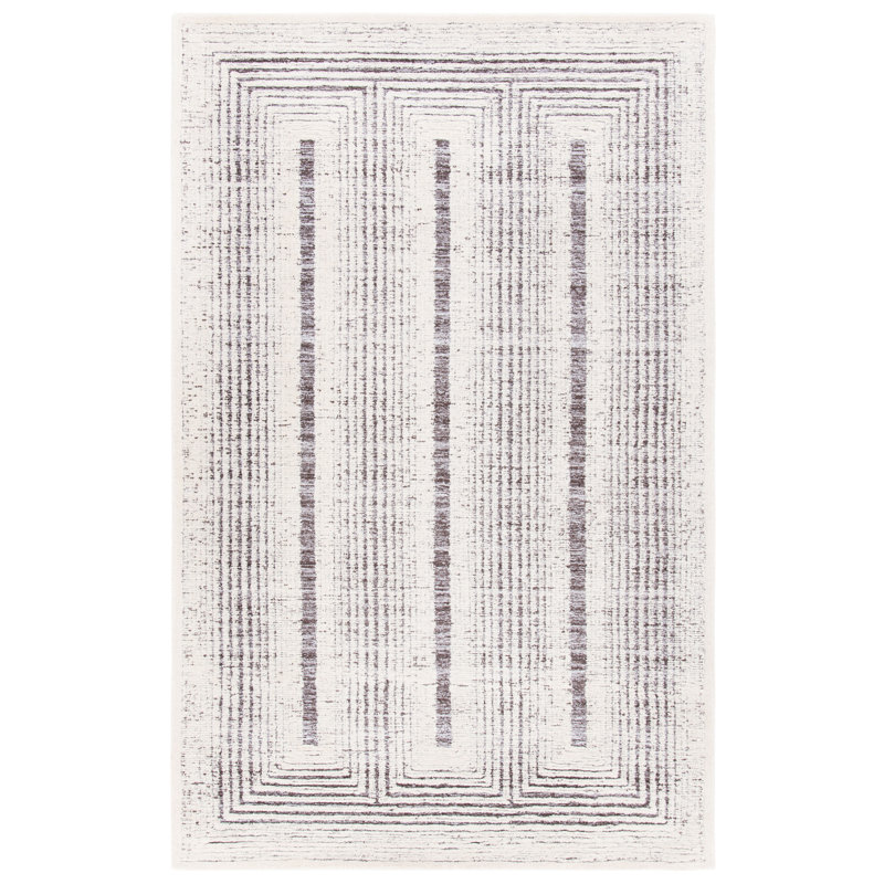 Binyomin Hand Tufted Performance Geometric Rug, Rectangle 3' x 5'