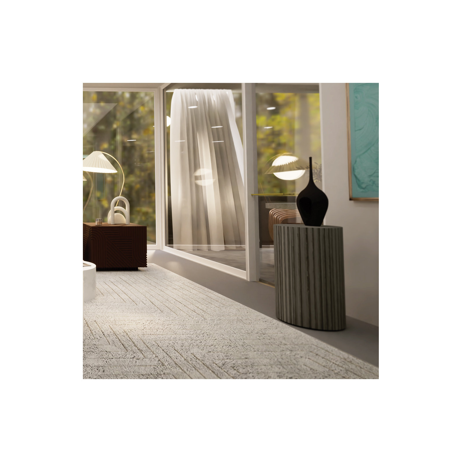 Perpetual 15'' Concrete Outdoor Side Table, Gray