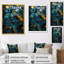 Décoration murale bleue et dorée Elegance II - marbre-920398296-920398300