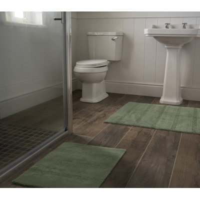 Ensemble de tapis de bain en nylon 2 pièces avec envers antidérapant Maaza