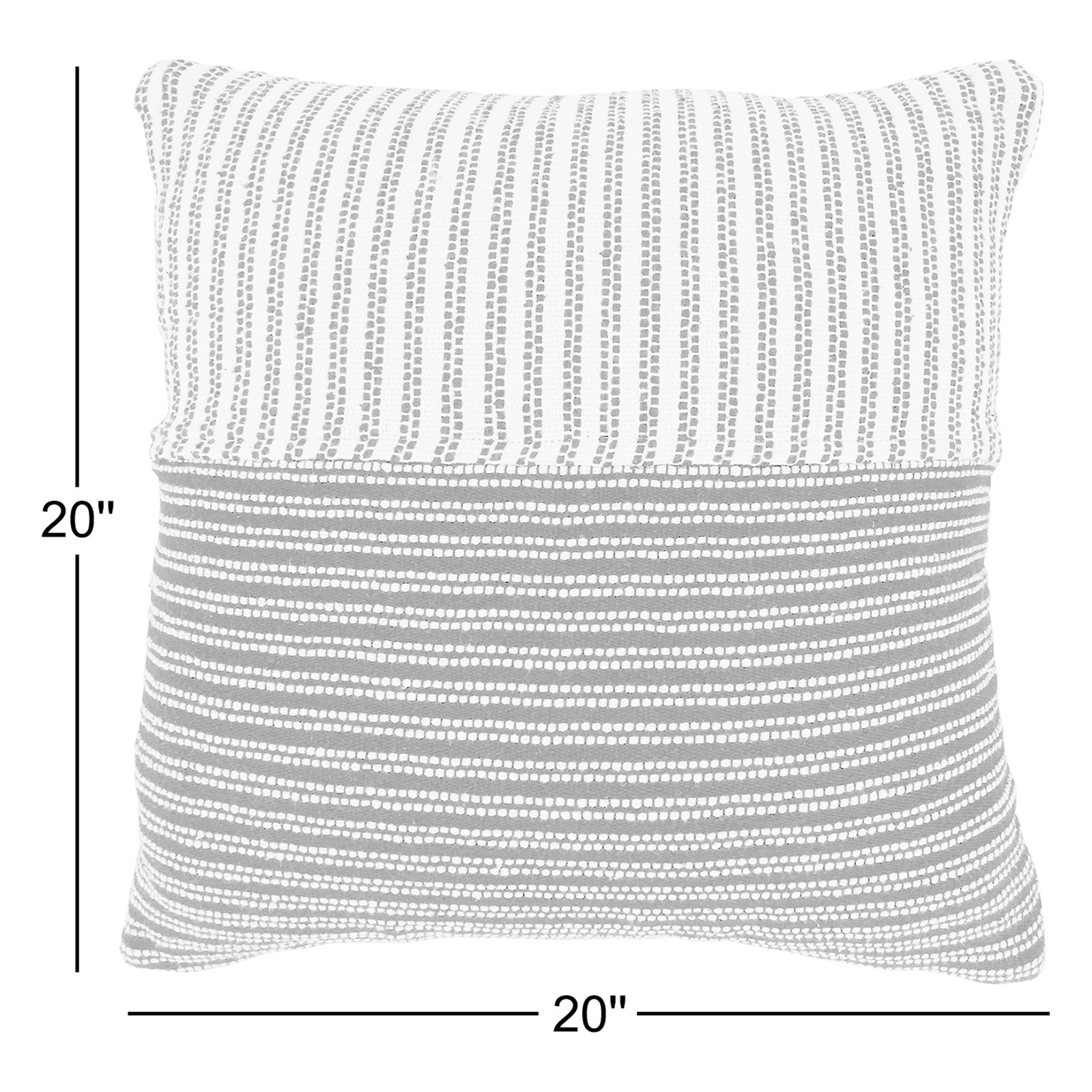 Entendu Collection Striped Cotton Throw Pillow, Polyester