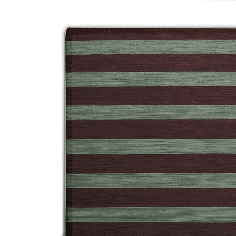 HorizontalStripes Brown Indoor and Outdoor Area Rug, Rectangle 8' x 10'