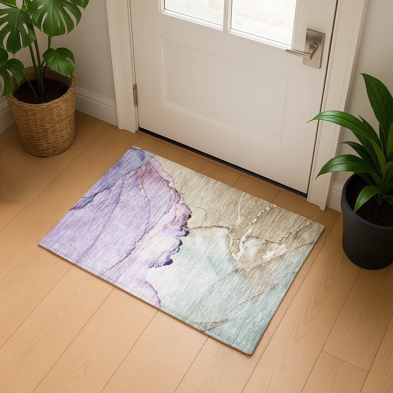 Premium Machine Washable Otte AMF1783 Modern Rug, Rectangle 1'8" x 2'6"
