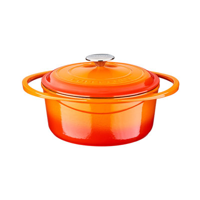 Lava Enameled Cast Iron Dutch Oven 4.75 Qt. Round Heritage Series with Trendy Lid