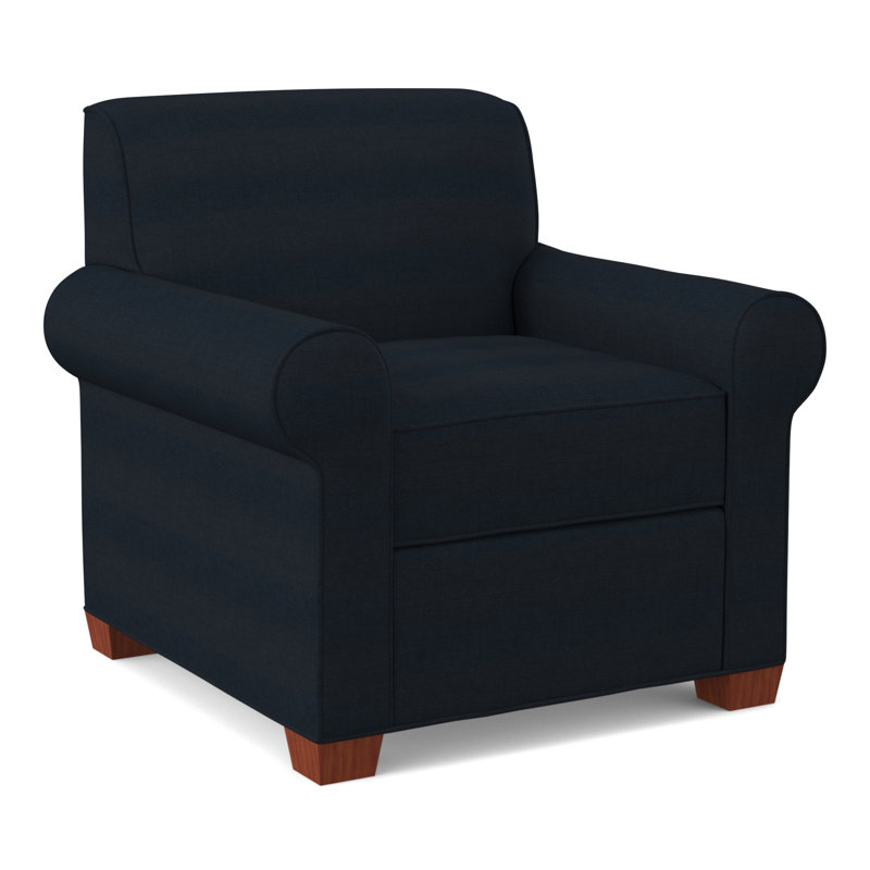 Finn Upholstered Armchair, BM Cherry, Antic Navy