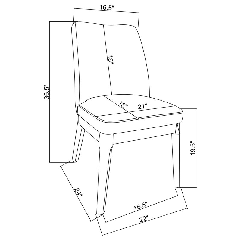 Ensemble de 2 chaises d'appoint Bonilla, Gris clair