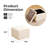 Cube Storage Ottoman,  Multi-Functional Footrest, Corduroy Beige-1988488526-1988488528
