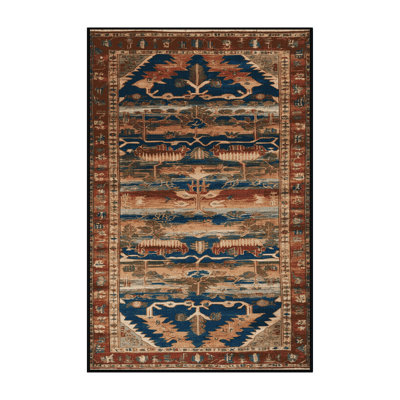 Machine Washable Turkish Brown Area Rug
