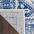 Concow Geometric Blue/White Area Rug-1300156048