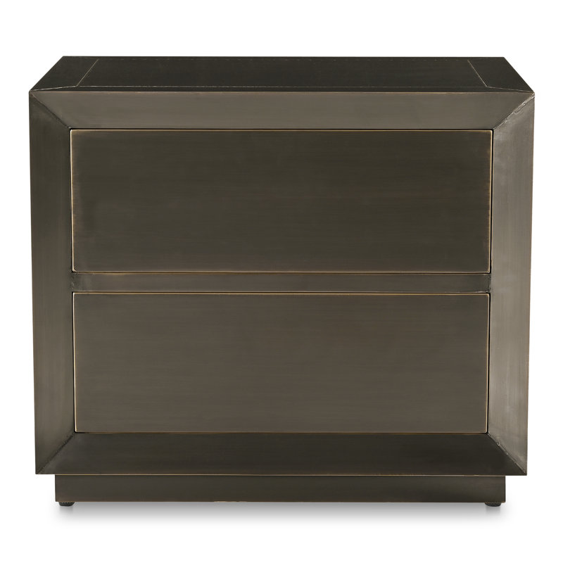 Table de chevet Dawson bronze foncé