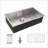 33 Inch Undermount Stainless Steel Kitchen Sink - 16 Gauge, 9 Inch Deep, Single Bowl, Durable and Easy to Clean