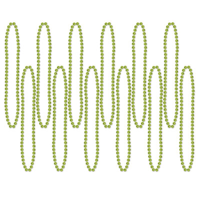 Party Beads - Small Round - 7mm x 33" - Pack of 12
