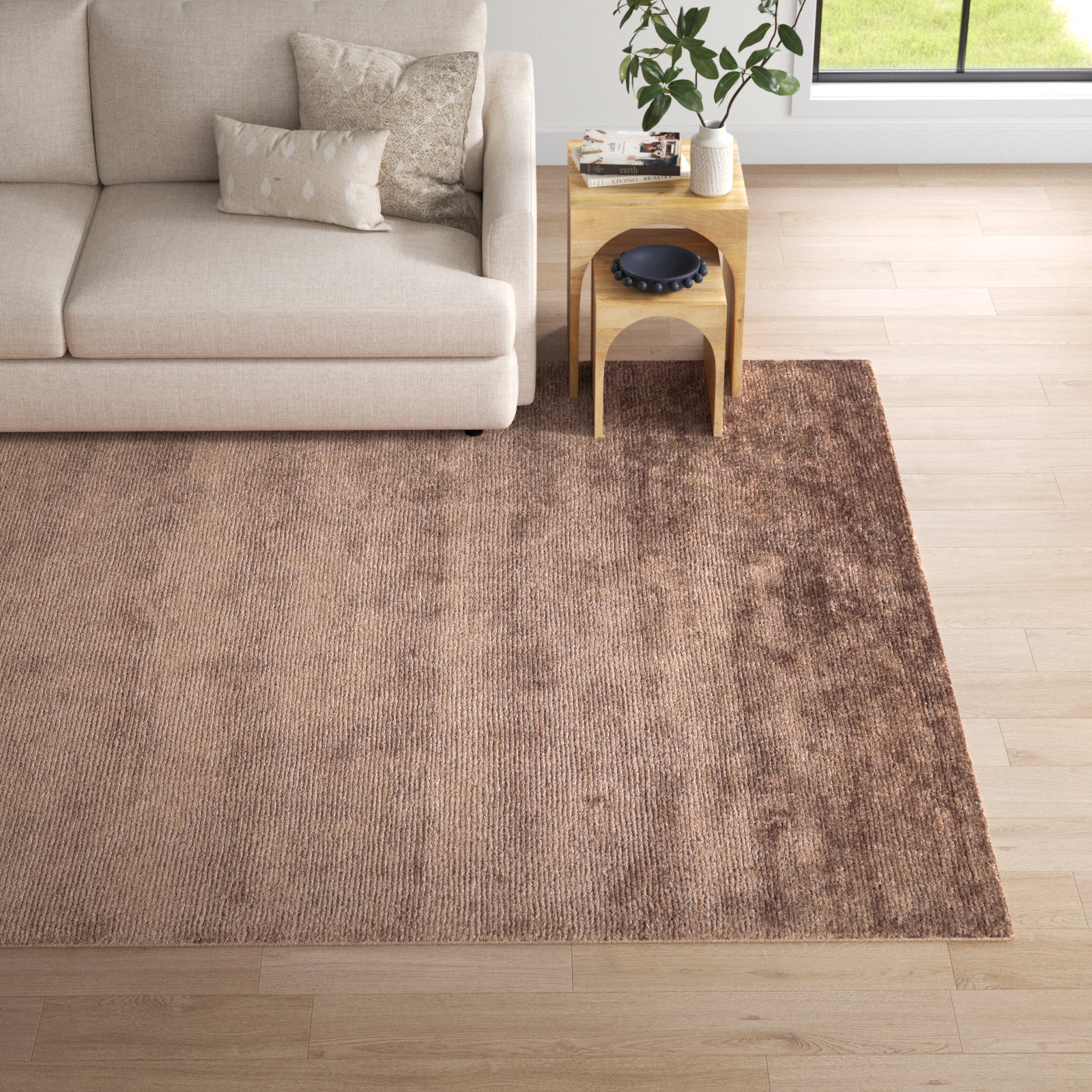 Cliona Hand-Tufted Jute Rug, Rectangle 6' x 9'