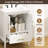 24" Single Bathroom Vanity with Quartz Countertop-917020678
