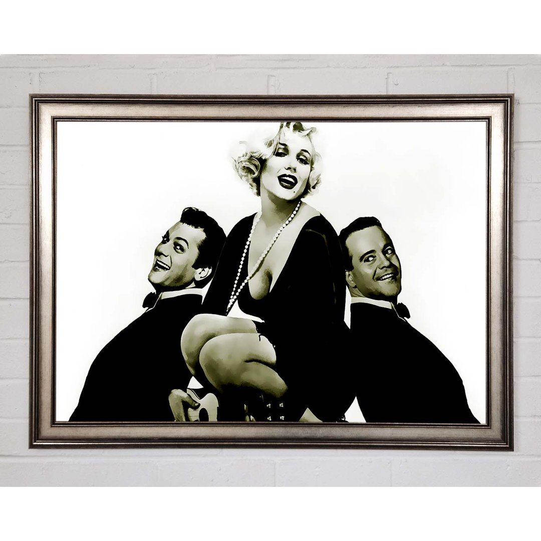 Marilyn Monroe und die Jungs - Einzelne Bilderrahmen Kunstdrucke