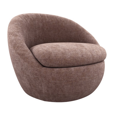 Fauteuil d'appoint pivotant rembourré Kate Eldin