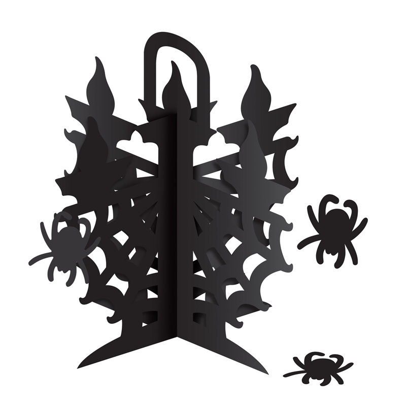 Centre de table candélabre Halloween 3D