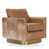 Chestnut Top Grain Leather/Gold selected