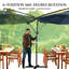 Parasol suspendu d'extérieur suspendu, parasol de patio-662931041