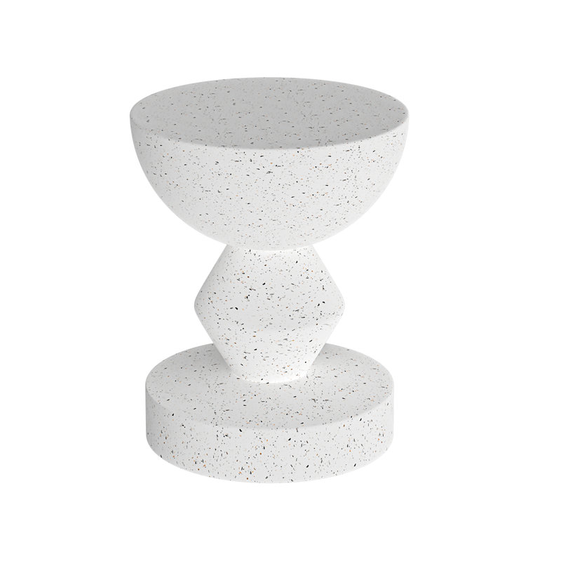 Cristiona Round Concrete Outdoor Side Table - 13.97 cm W 13.97 cm D